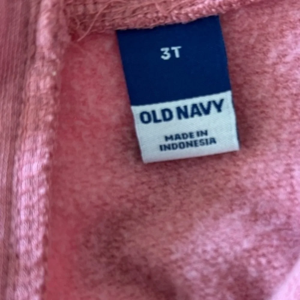 Old Navy Toddler Girls All For Love Pink Jumpsuit Romper 3T Pockets